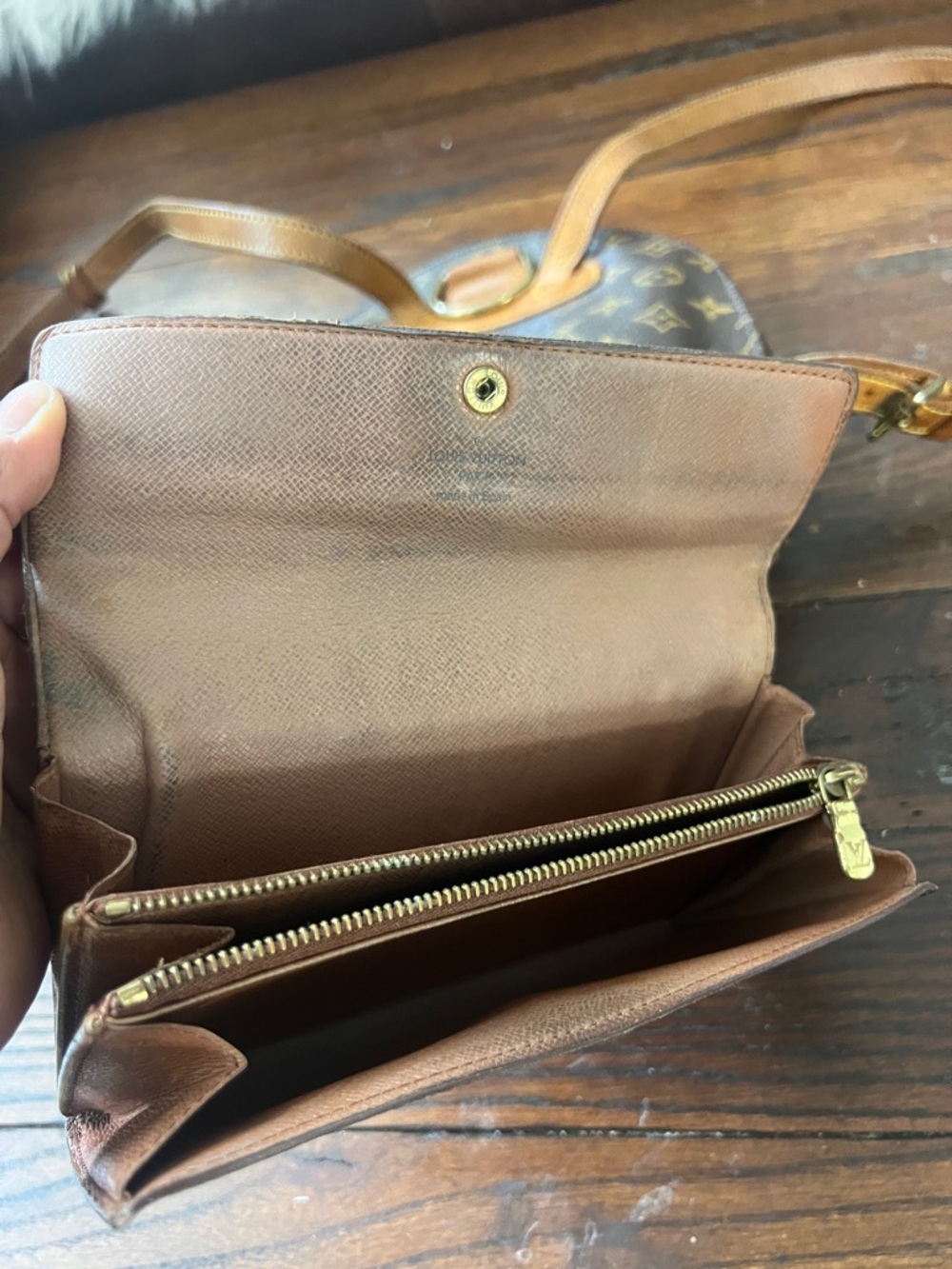 Louis Vuitton Monogram Canvas Brown & Gold Backpack - Picture 3 of 6